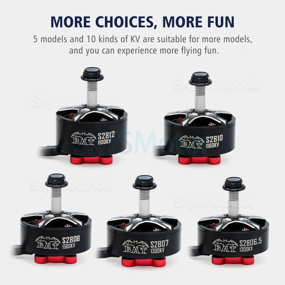 SURPASS Hobby S2812 900KV /1100KV Bürstenloser Drohnenmotor (kompatibler HQ9x5x3 Prop) für RC FPV Racing Drone